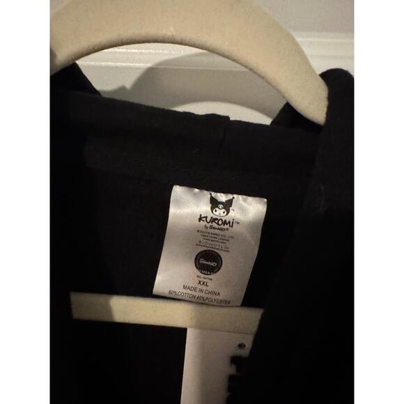 Sanrio Kuromi Black Cropped Hoodie with 3D Ears - Picture 5 of 5